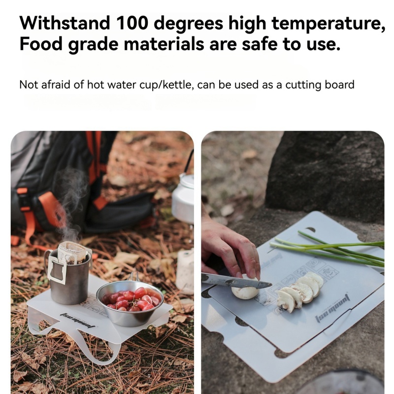 Camping Cooking Dining Set - Outdoor PP Board Folding Table Camping