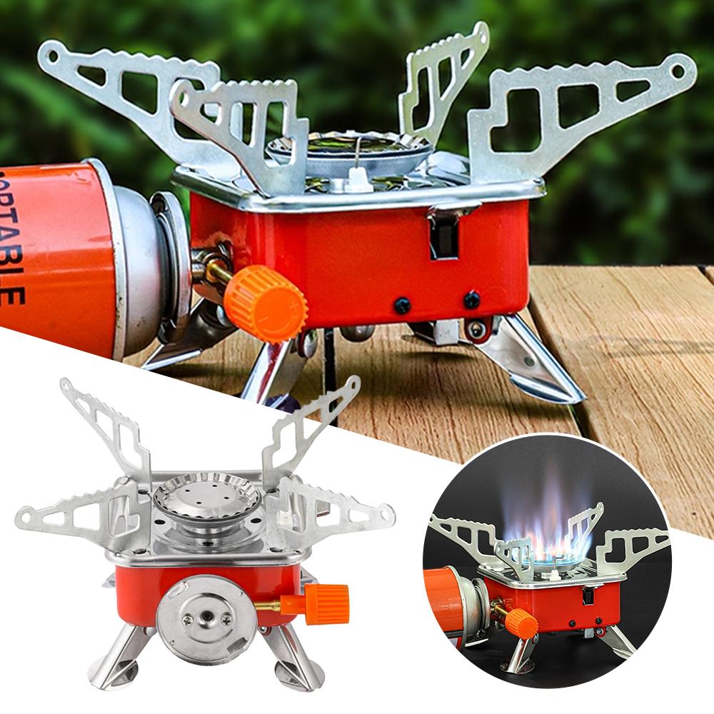 Quality Camping Cooking Set - Portable Burner Camping Foldable Windproof Outdoor