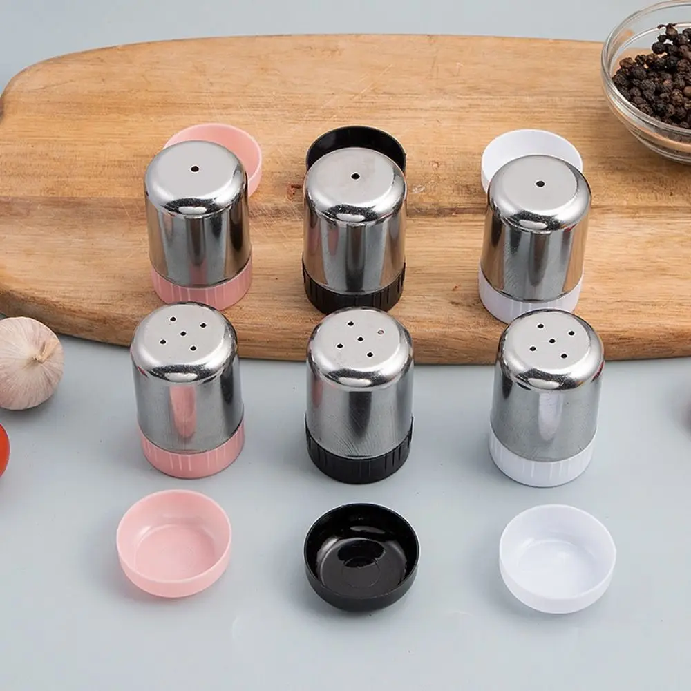 Camping Cooking Container - Stainless Steel 5-hole Salt Shaker Portable