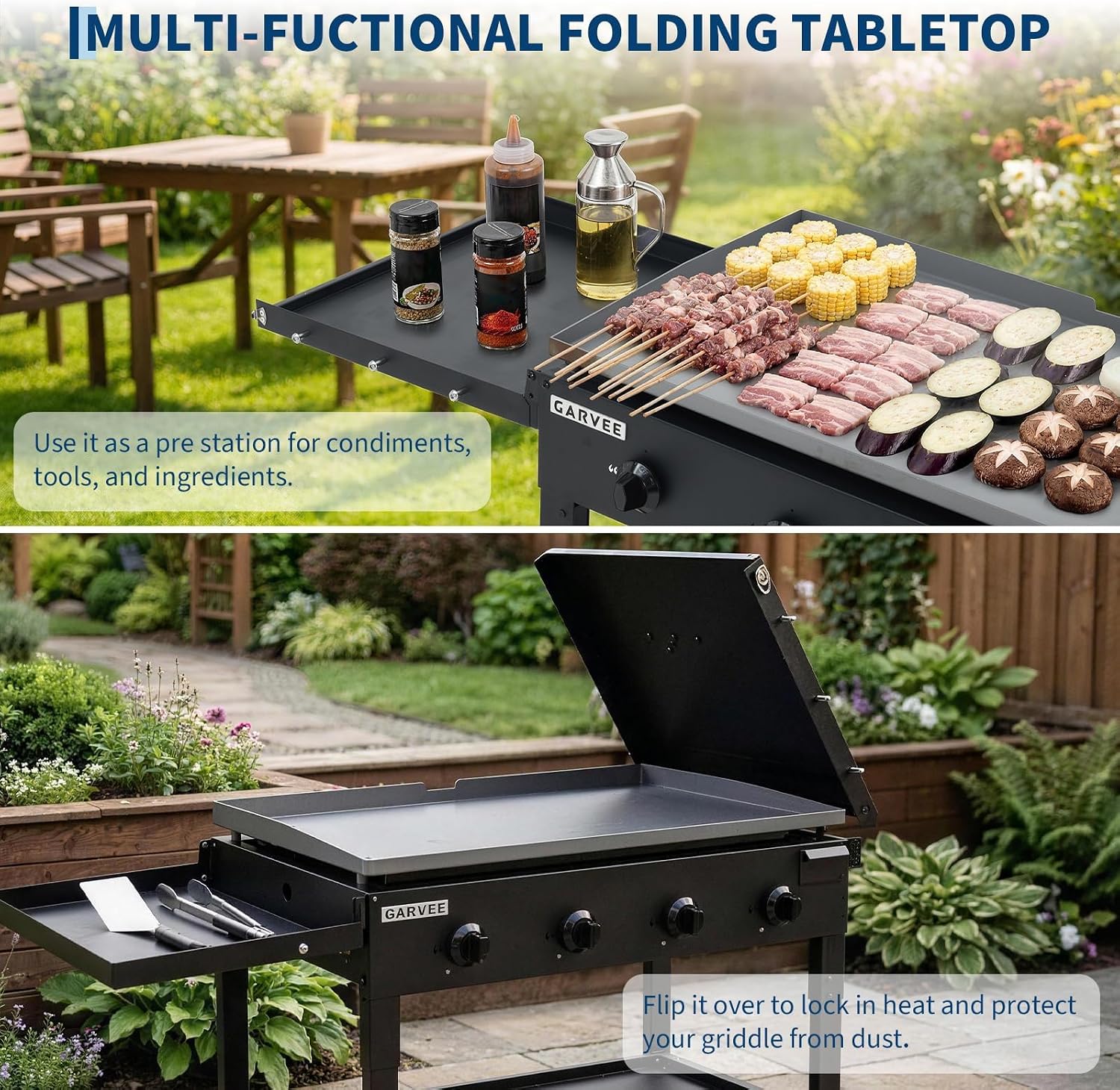 Tacleekii 36 Inch Flat Top Gri - Camping Cooking Flat Top ulasan dan harga