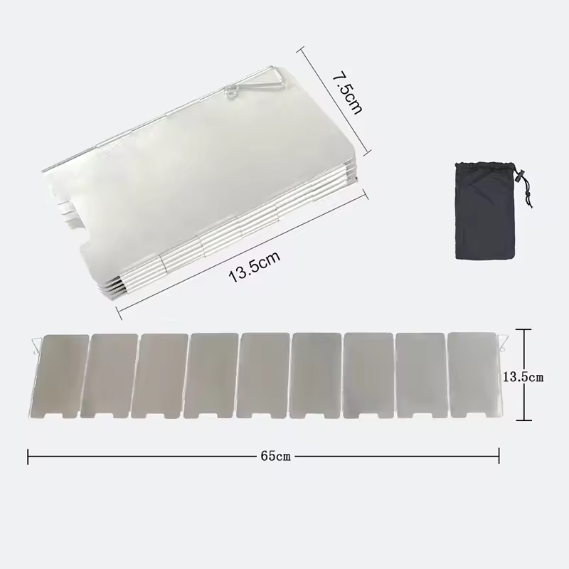 Outdoor Stove Wind Shield Camp - Quality Camping Cooking Set ulasan dan harga