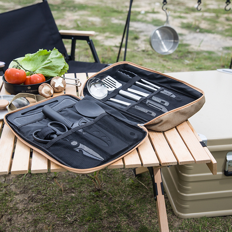 8pcs Camping Kitchen Cookware  - Quality Camping Cooking Set ulasan dan harga