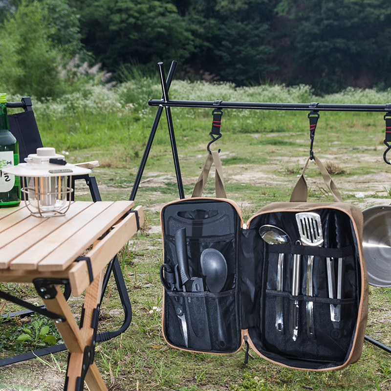 8pcs Camping Kitchen Cookware  - Quality Camping Cooking Set ulasan dan harga