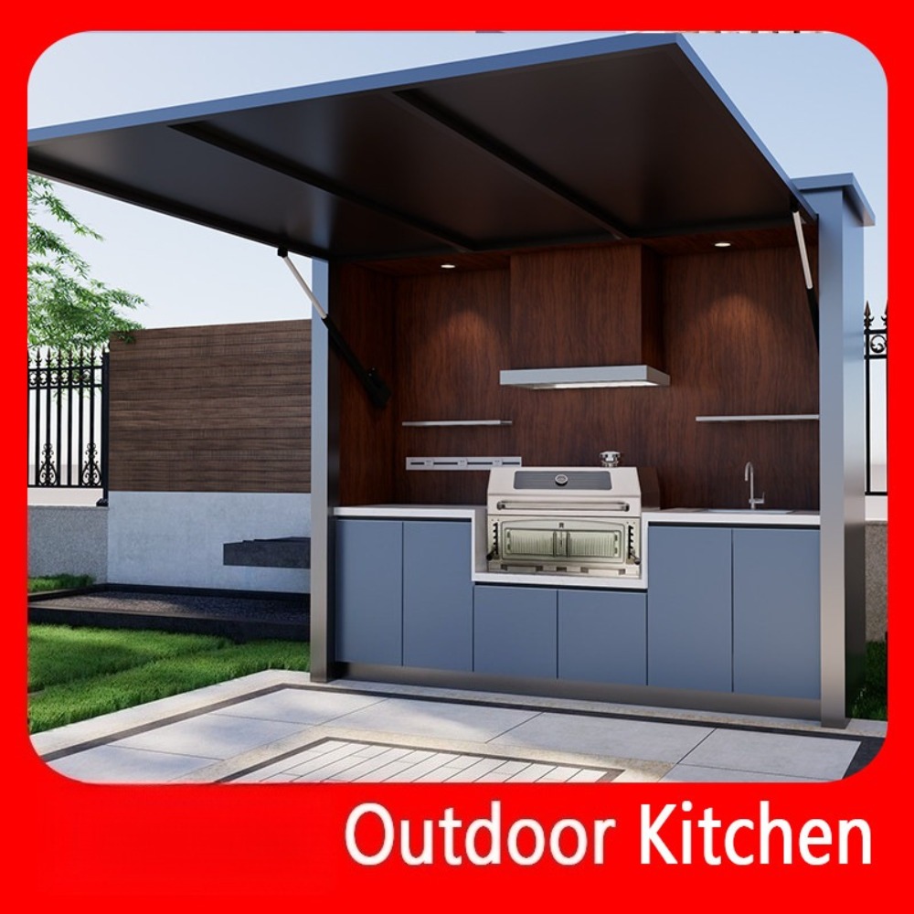 Mobile Outdoor Kitchen Island  - Camping Cooking Dining Set ulasan dan harga