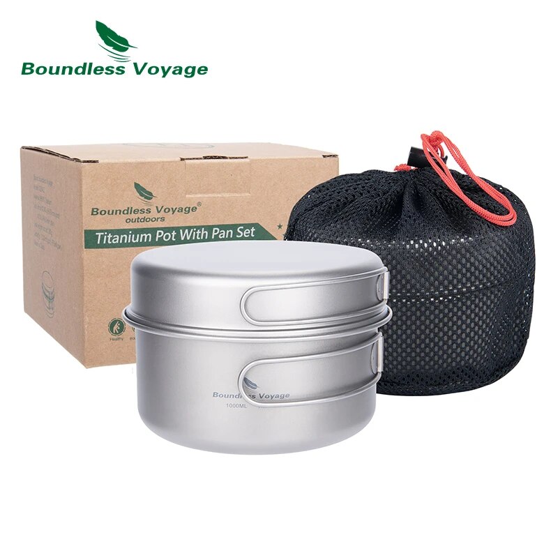 Boundless Voyage Titanium Pot  - Quality Camping Cooking Set ulasan dan harga