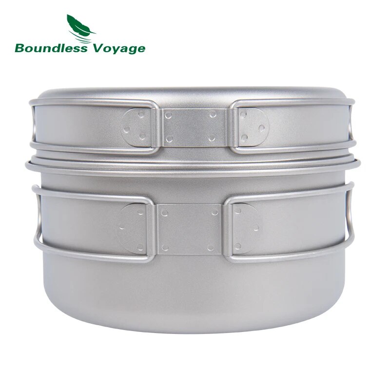 Boundless Voyage Titanium Pot  - Quality Camping Cooking Set ulasan dan harga