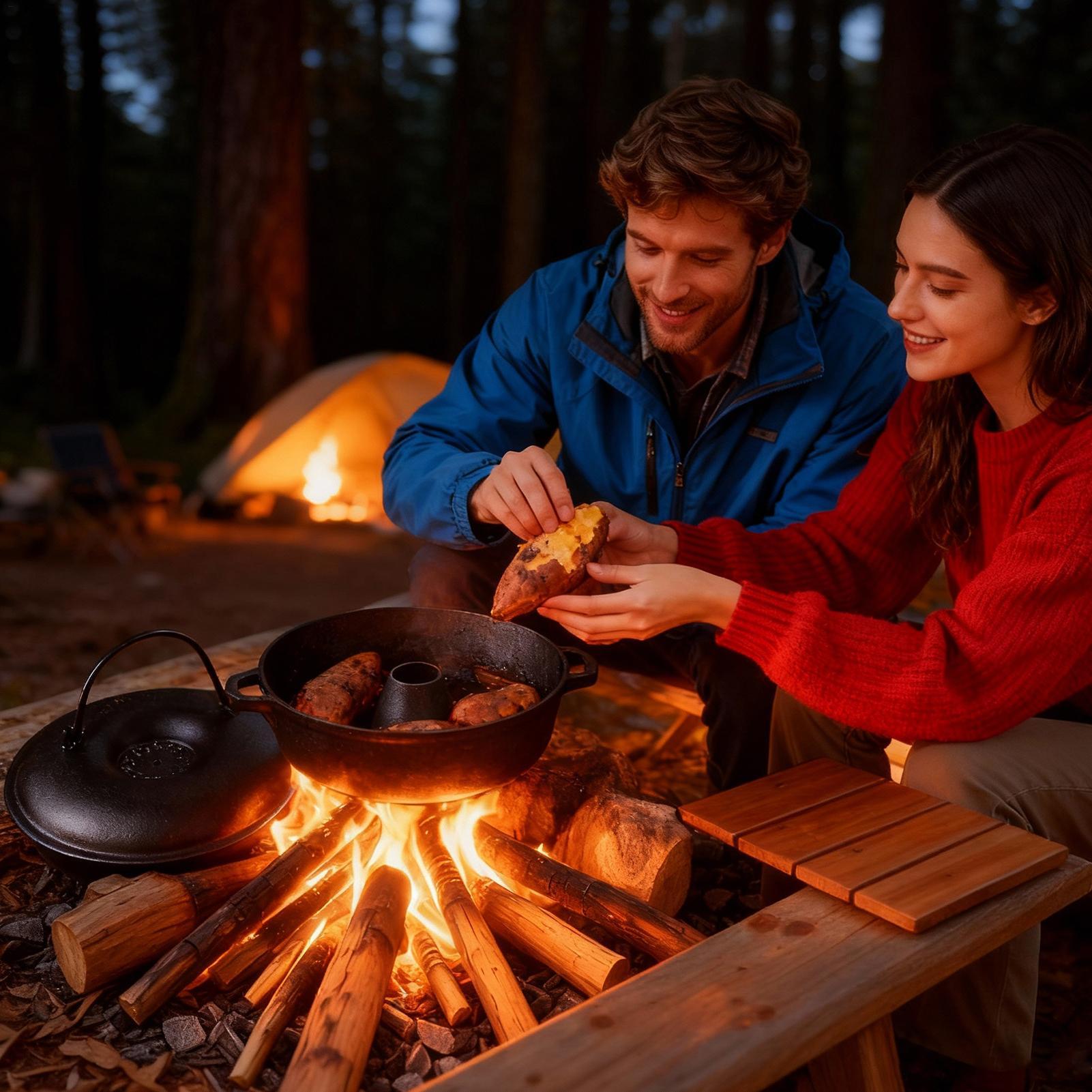 Cast Iron Cauldron For Cooking - Camp Dutch Oven Cast ulasan dan harga