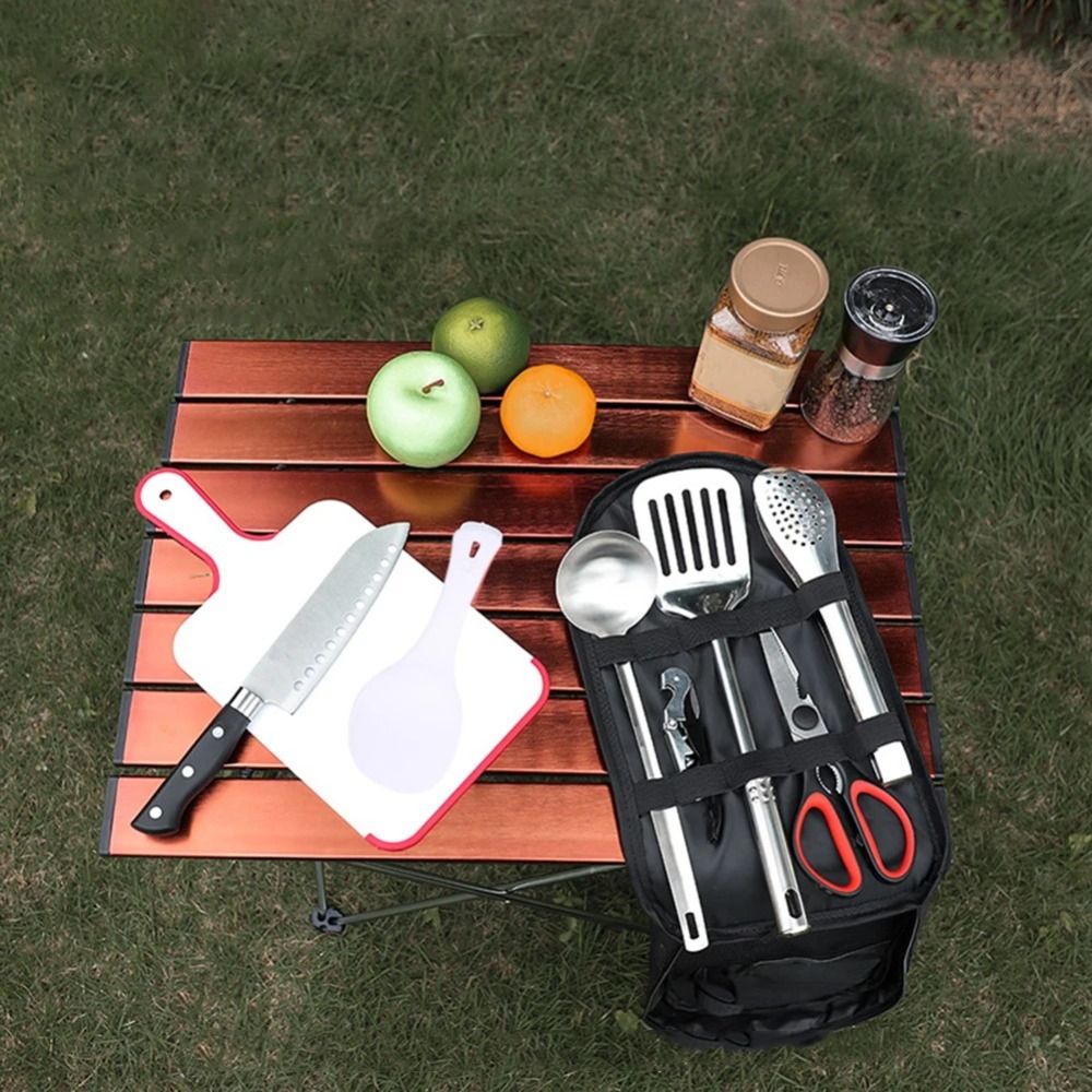 2024 Picnic Utensil Set Storag - Camping Cooking Organizer ulasan dan harga
