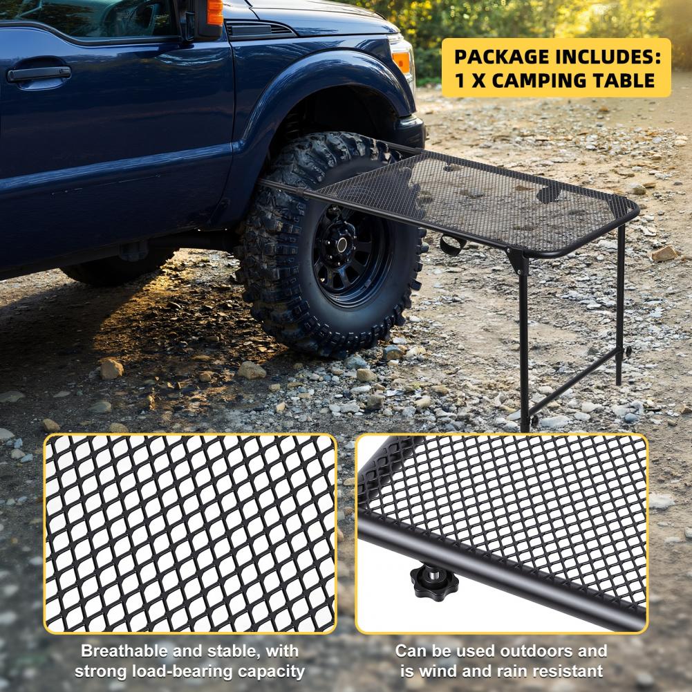 Tire Mount Camping Desk, Steel - Camping Cooking Table ulasan dan harga