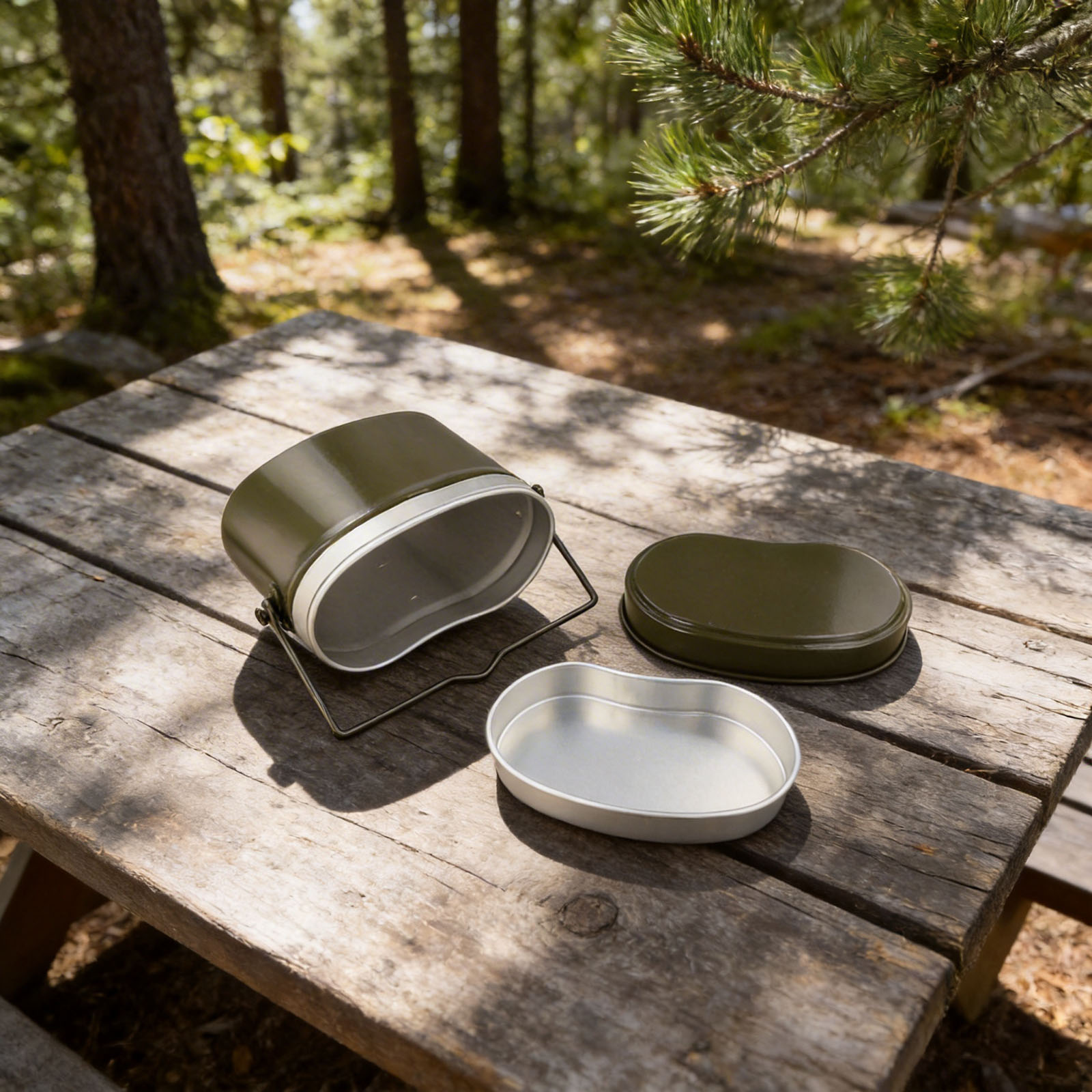 Outdoor Cooking Set with Alumi - Camping Cooking Dining Set ulasan dan harga
